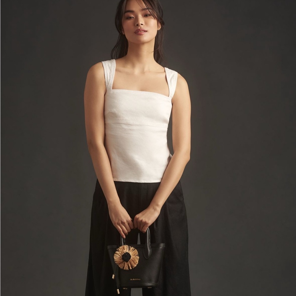 Anthropologie Pilcro Cream Women's Tank Top